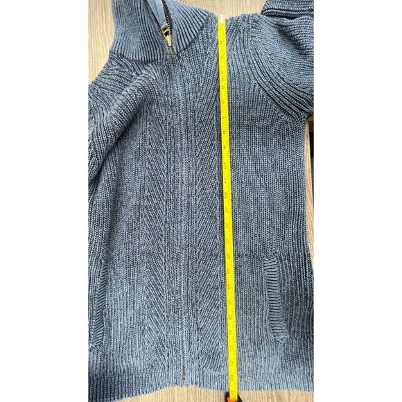 Women’s shade of blue zipper sweater - Picture 7 of 9